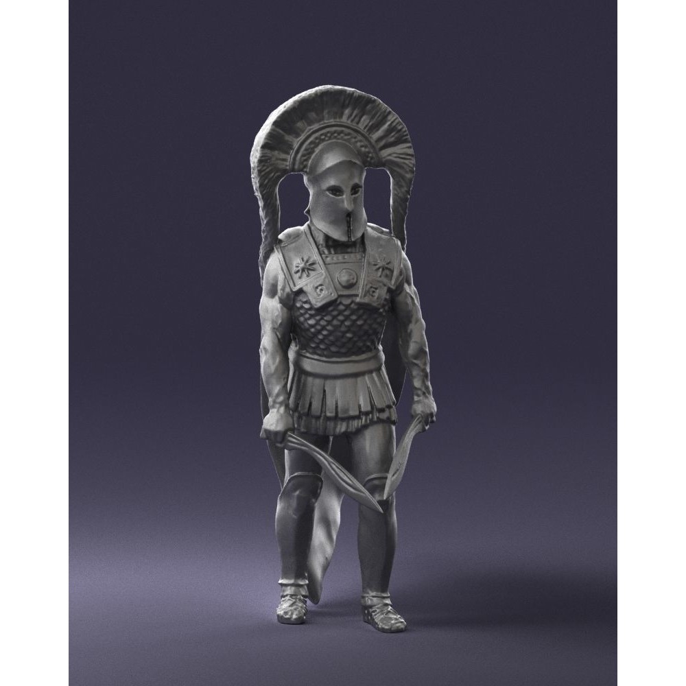 Ancient Mythological Warrior 3D Model – Realistic Character with Dual Blades, FBX - View 4