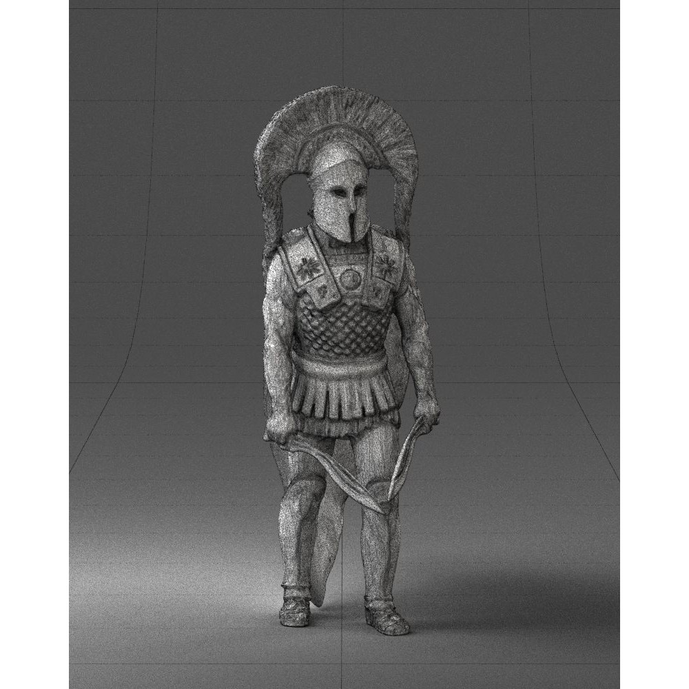 Ancient Mythological Warrior 3D Model – Realistic Character with Dual Blades, FBX - View 5