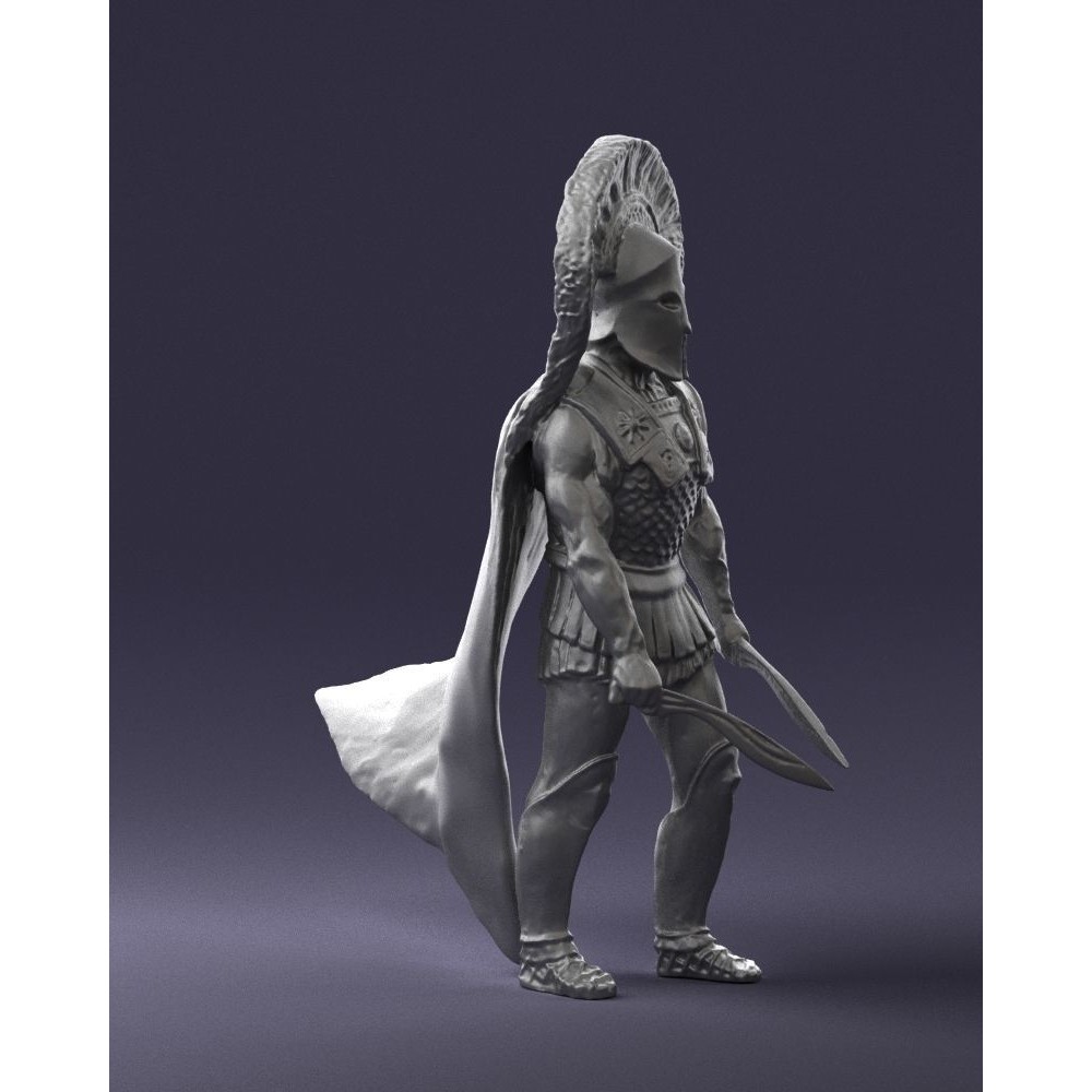 Ancient Mythological Warrior 3D Model – Realistic Character with Dual Blades, FBX - View 8