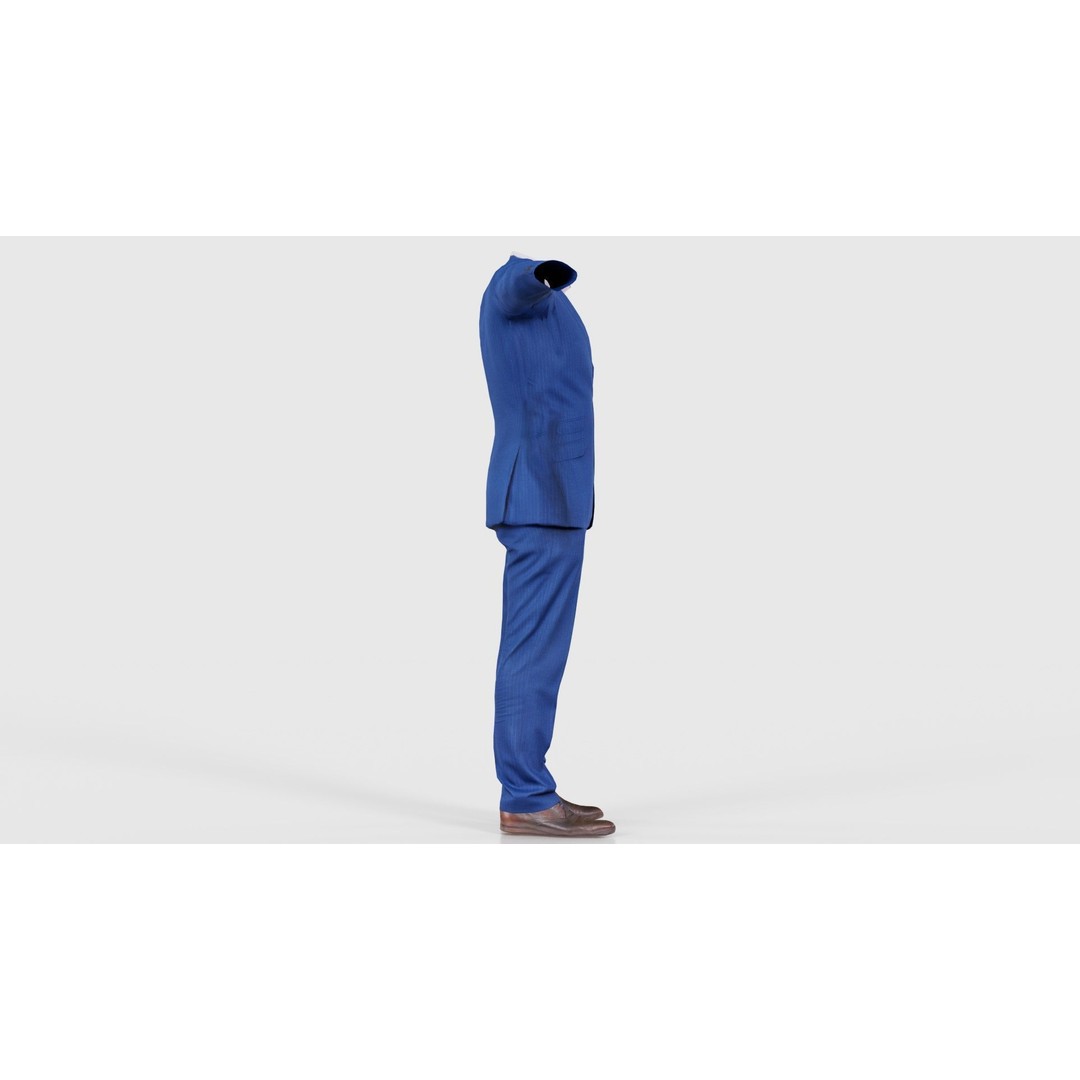 Business Costume 3D Model – Low Poly Character Asset, FBX - View 20