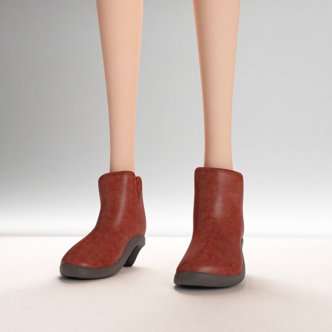 Cartoon Girl 3D Model – Rigged Low-Poly Character, FBX, OBJ - View 6