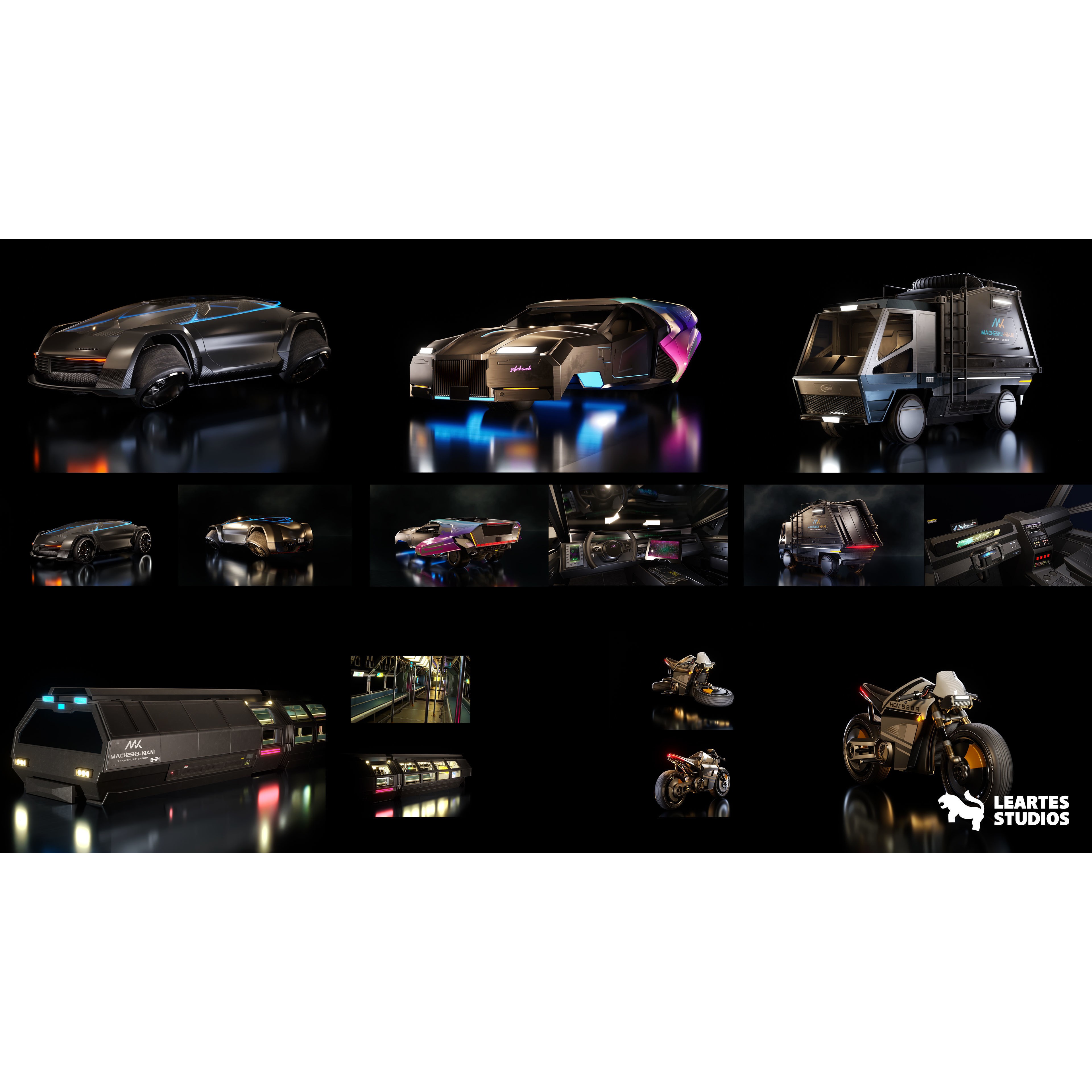 Cyberpunk Gigapack - Low-Poly Game-Ready 3D Model