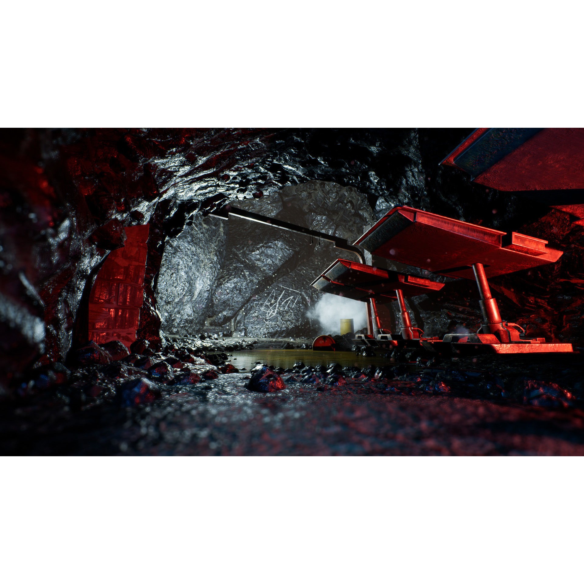 Industrial Kitbash Coal Mine Set - Low-Poly Game-Ready 3D Model - View 13