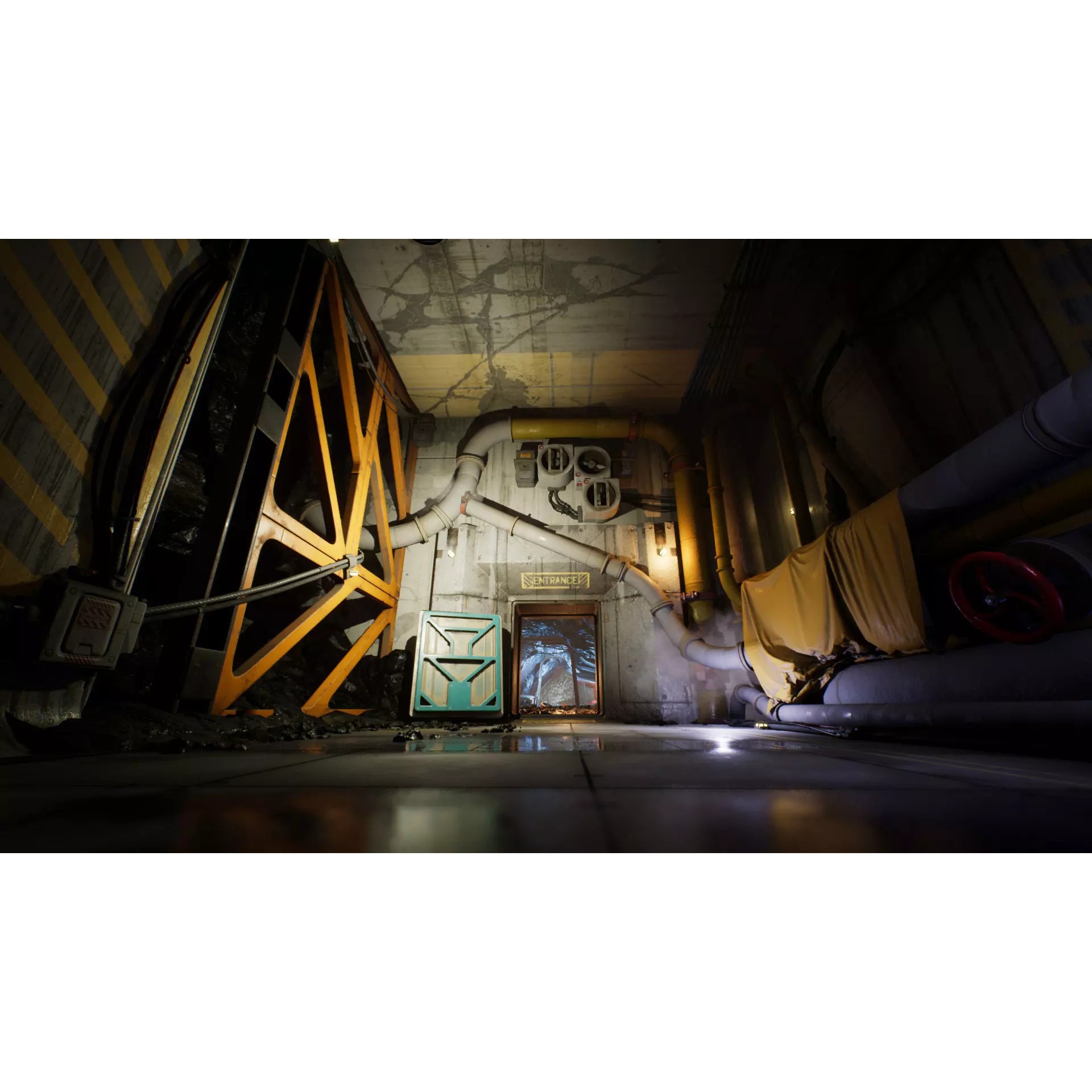 Industrial Kitbash Coal Mine Set - Low-Poly Game-Ready 3D Model - View 2