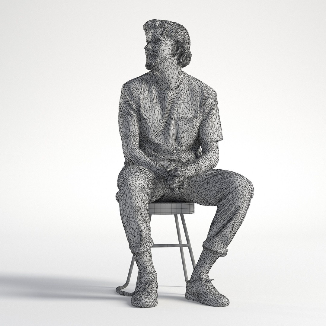 Lewis 3D Model – Low Poly Casual Outfit Character for Games