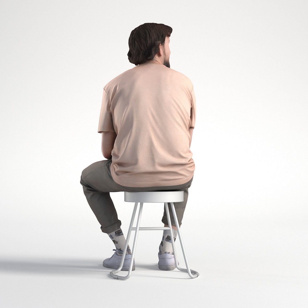 Lewis 3D Model – Low Poly Casual Outfit Character for Games - View 6