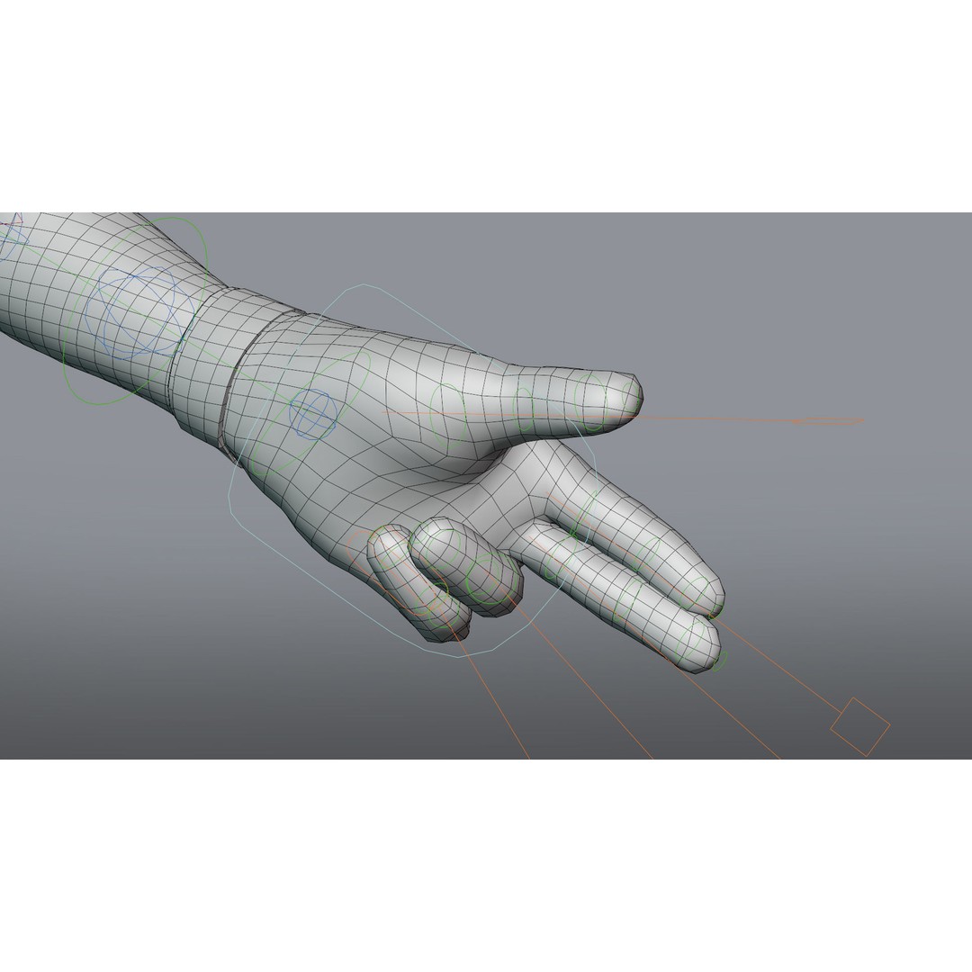 Tactical Glove 3D Model – Low Poly Rigged Asset, FBX & Blender - View 11