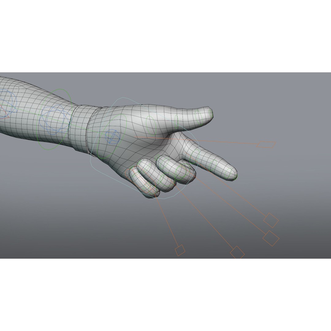 Tactical Glove 3D Model – Low Poly Rigged Asset, FBX & Blender - View 12