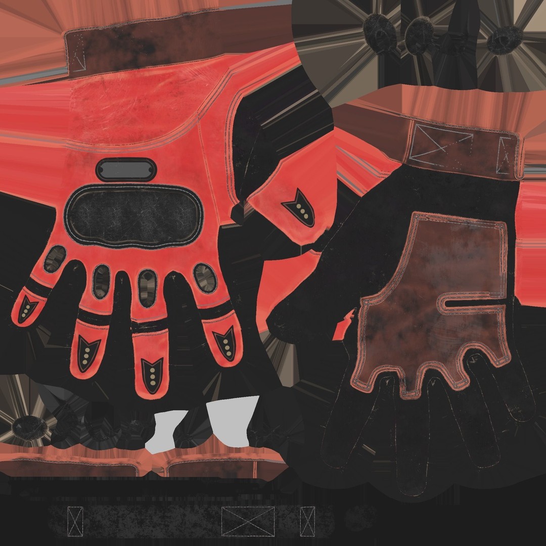 Tactical Glove 3D Model – Low Poly Rigged Asset, FBX & Blender - View 14