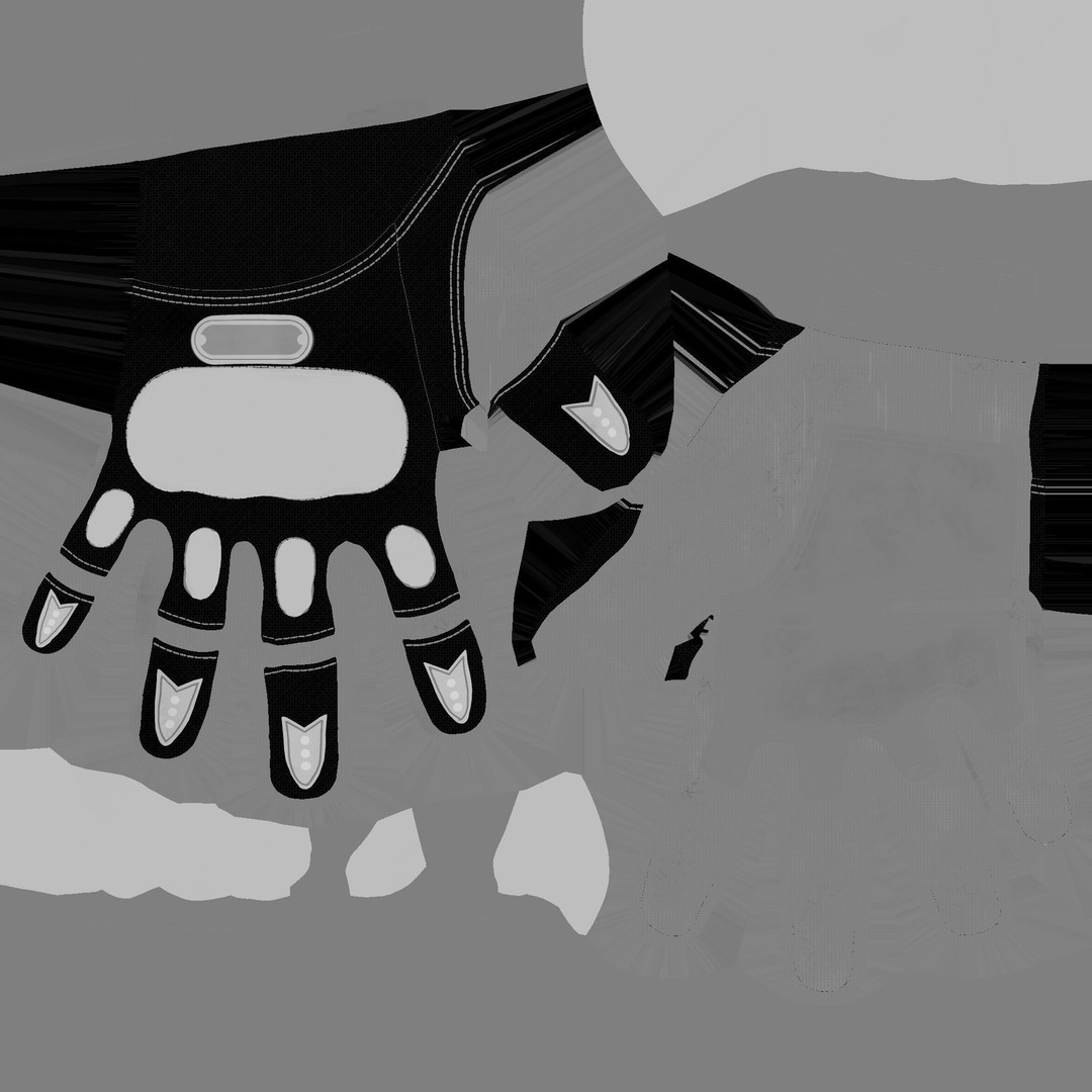 Tactical Glove 3D Model – Low Poly Rigged Asset, FBX & Blender - View 15
