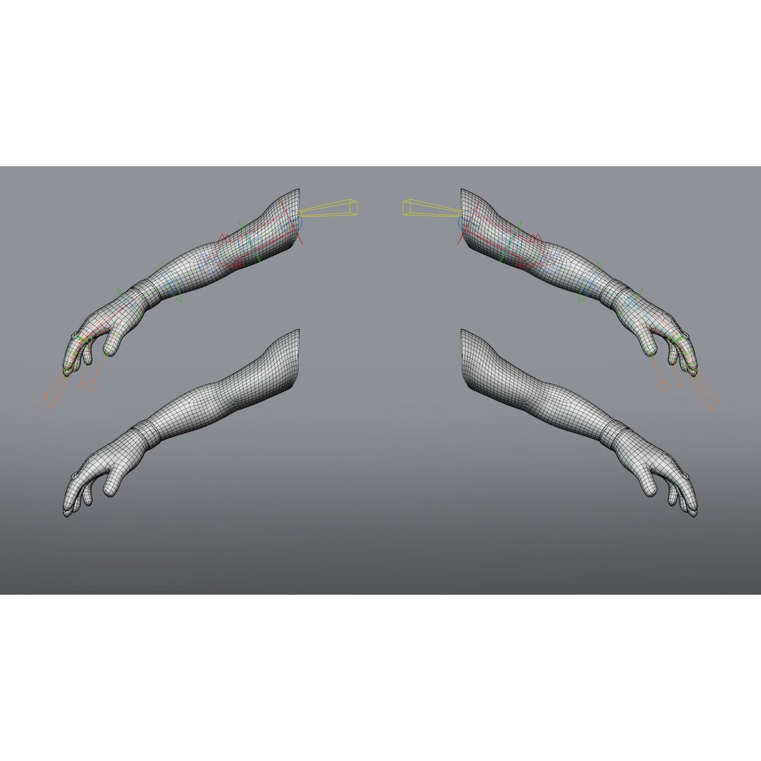 Tactical Glove 3D Model – Low Poly Rigged Asset, FBX & Blender - View 8