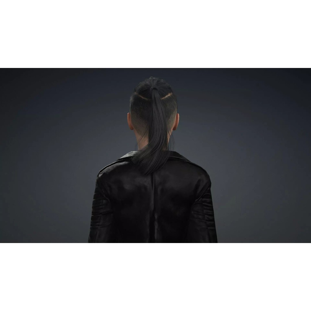 Elegant Woman 3D Model – High Poly Rigged Character for Animation - View 7
