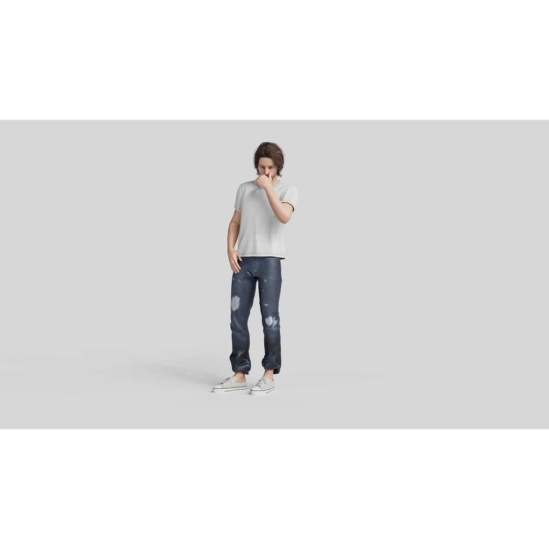 Realistic 3D People Poses Vol. 1 3D Model – Diverse Characters, FBX, MAX - View 13