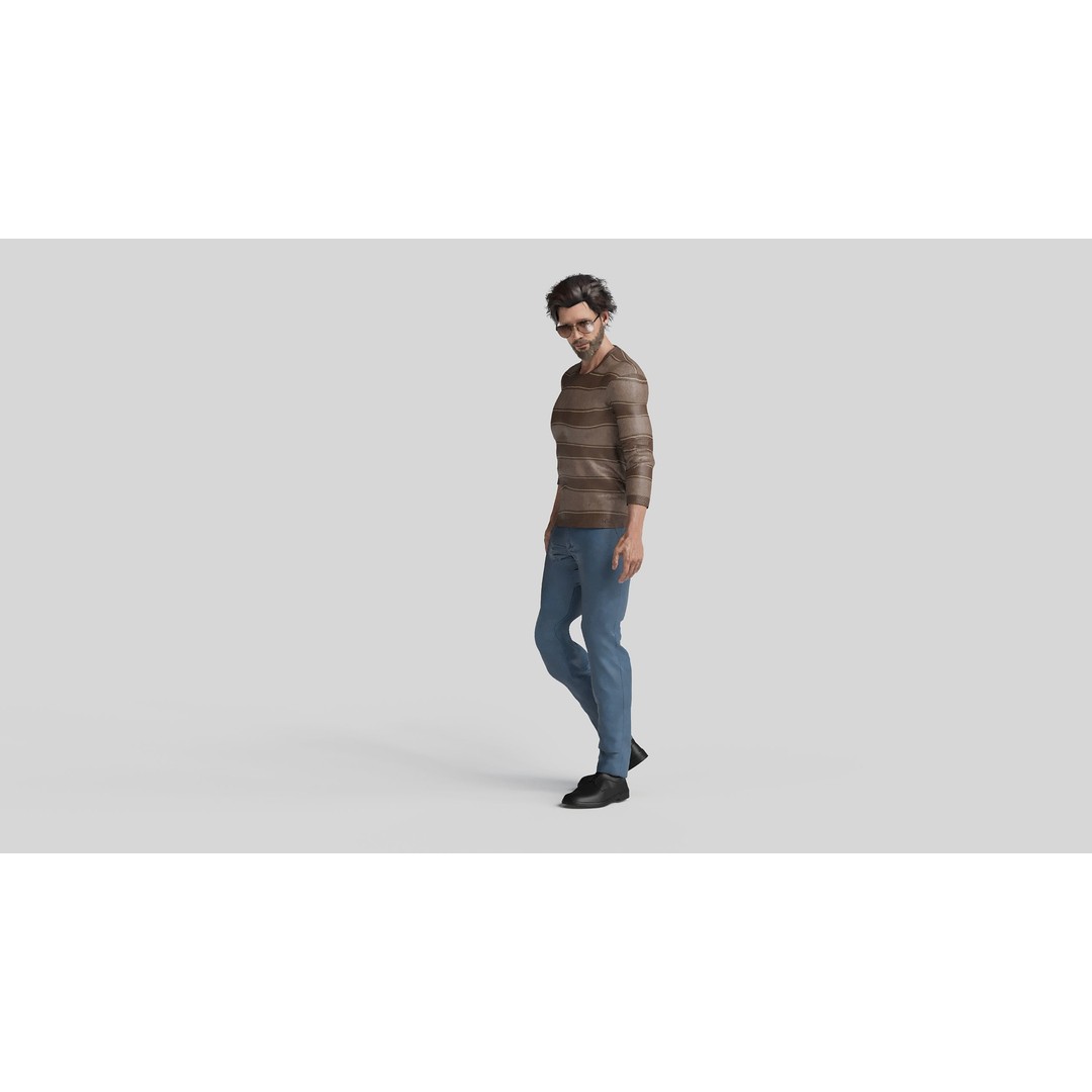 Realistic 3D People Poses Vol. 1 3D Model – Diverse Characters, FBX, MAX - View 14