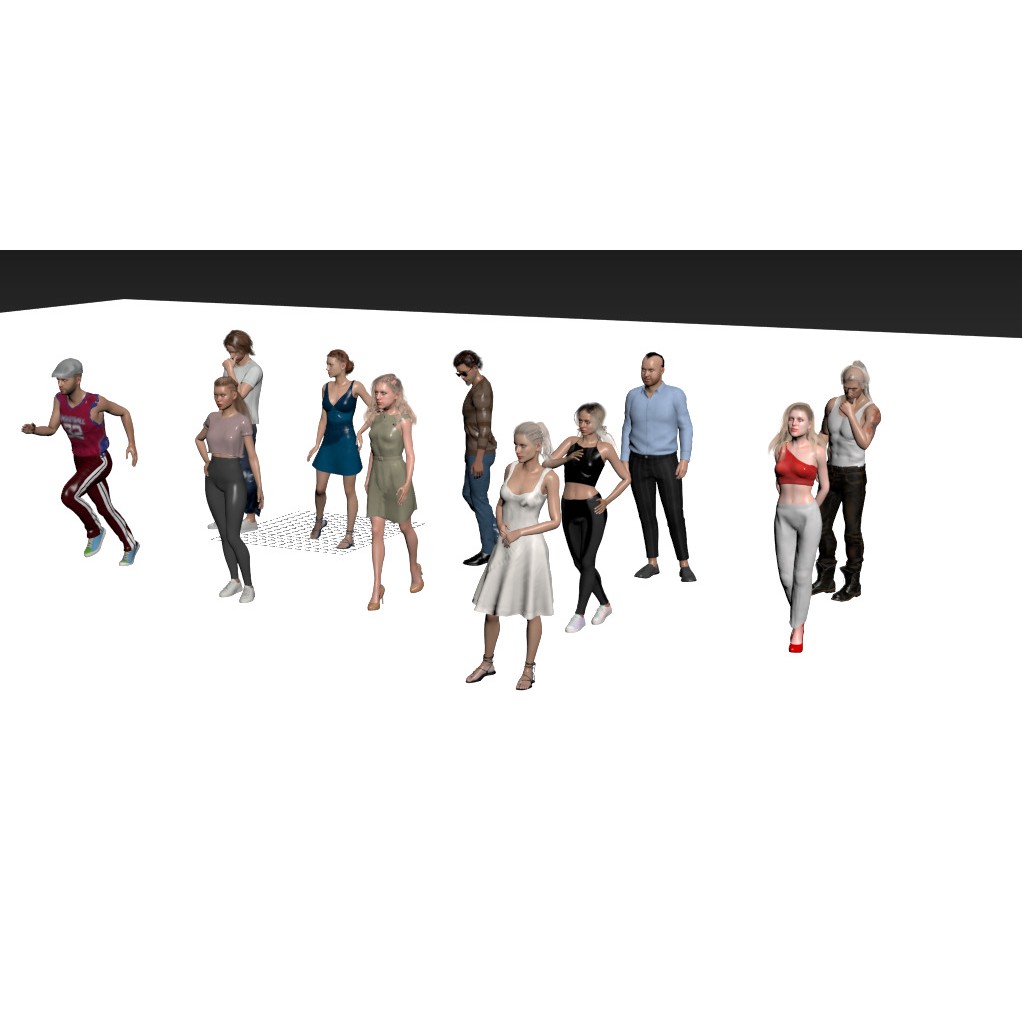 Realistic 3D People Poses Vol. 1 3D Model – Diverse Characters, FBX, MAX - View 19