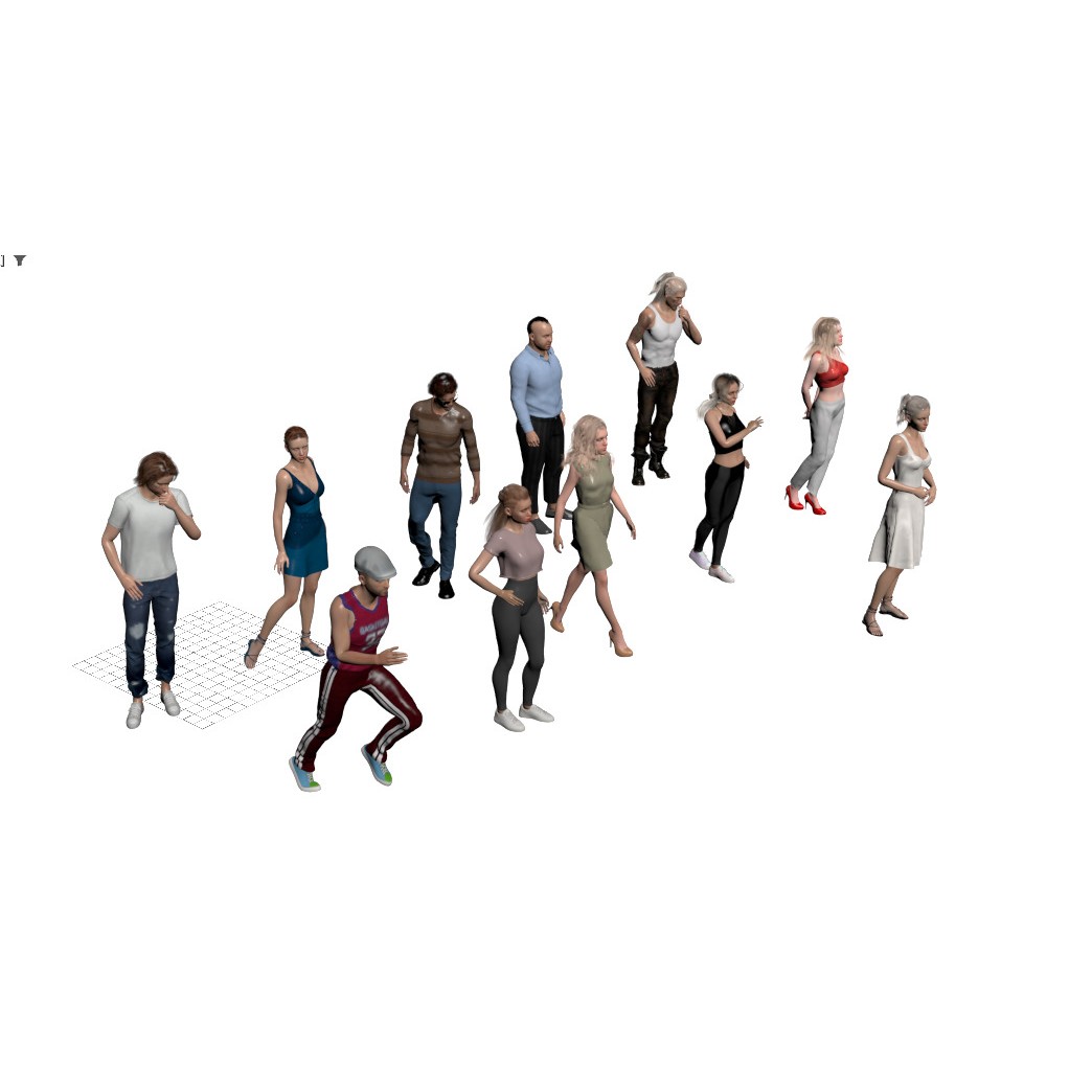 Realistic 3D People Poses Vol. 1 3D Model – Diverse Characters, FBX, MAX - View 20