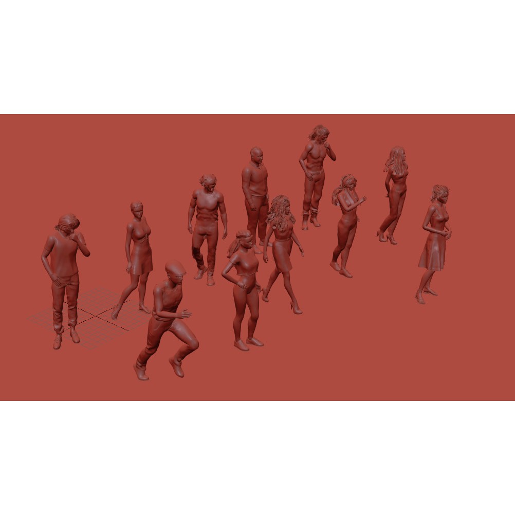 Realistic 3D People Poses Vol. 1 3D Model – Diverse Characters, FBX, MAX - View 21