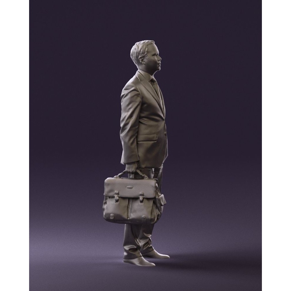 Man in Suit 3D Model – Realistic Character with PBR Textures, FBX - View 12