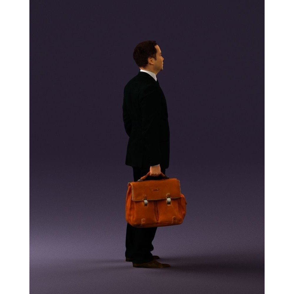 Man in Suit 3D Model – Realistic Character with PBR Textures, FBX - View 14