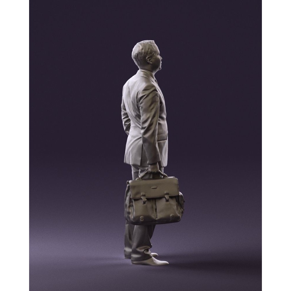 Man in Suit 3D Model – Realistic Character with PBR Textures, FBX - View 15