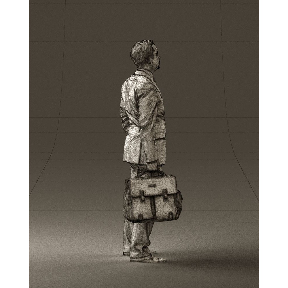 Man in Suit 3D Model – Realistic Character with PBR Textures, FBX - View 16