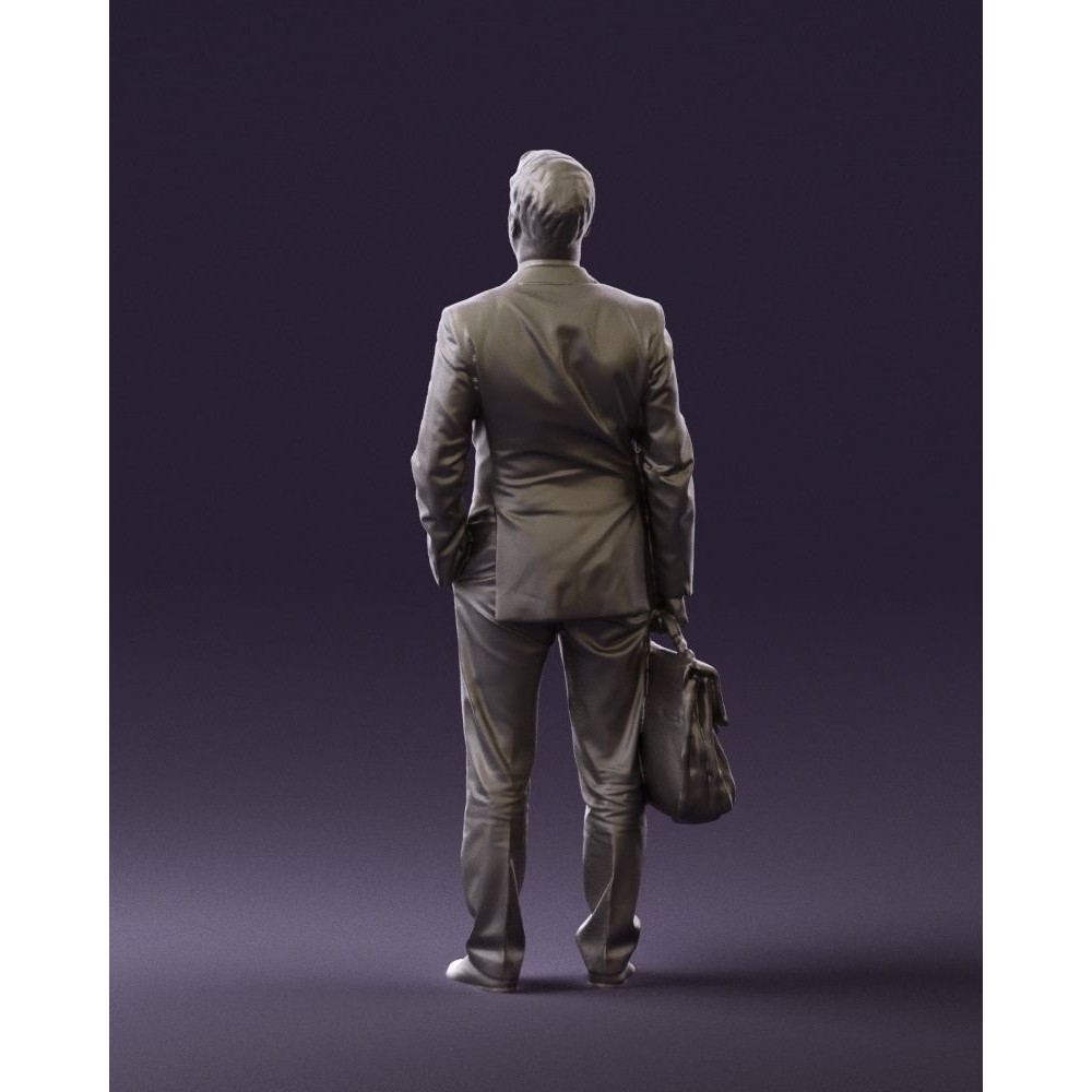 Man in Suit 3D Model – Realistic Character with PBR Textures, FBX - View 21