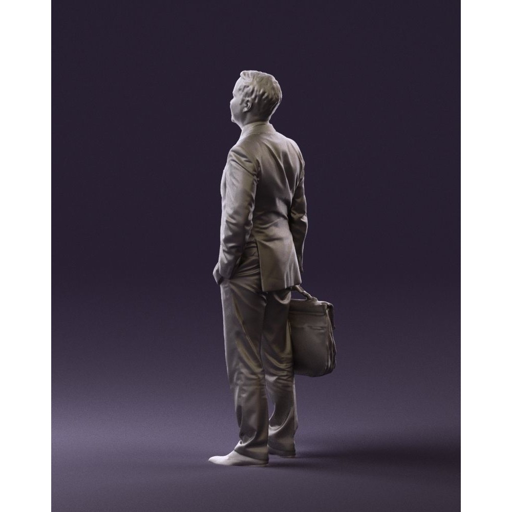 Man in Suit 3D Model – Realistic Character with PBR Textures, FBX - View 24