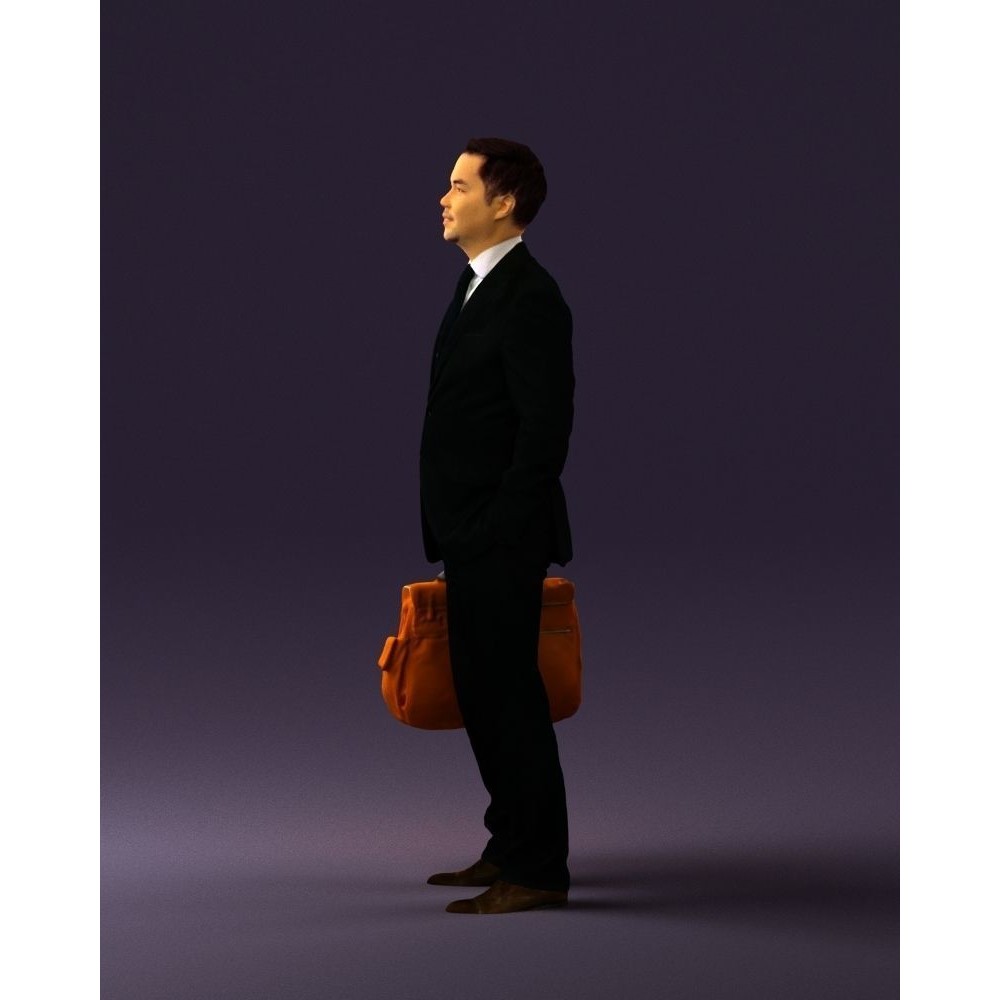 Man in Suit 3D Model – Realistic Character with PBR Textures, FBX - View 26