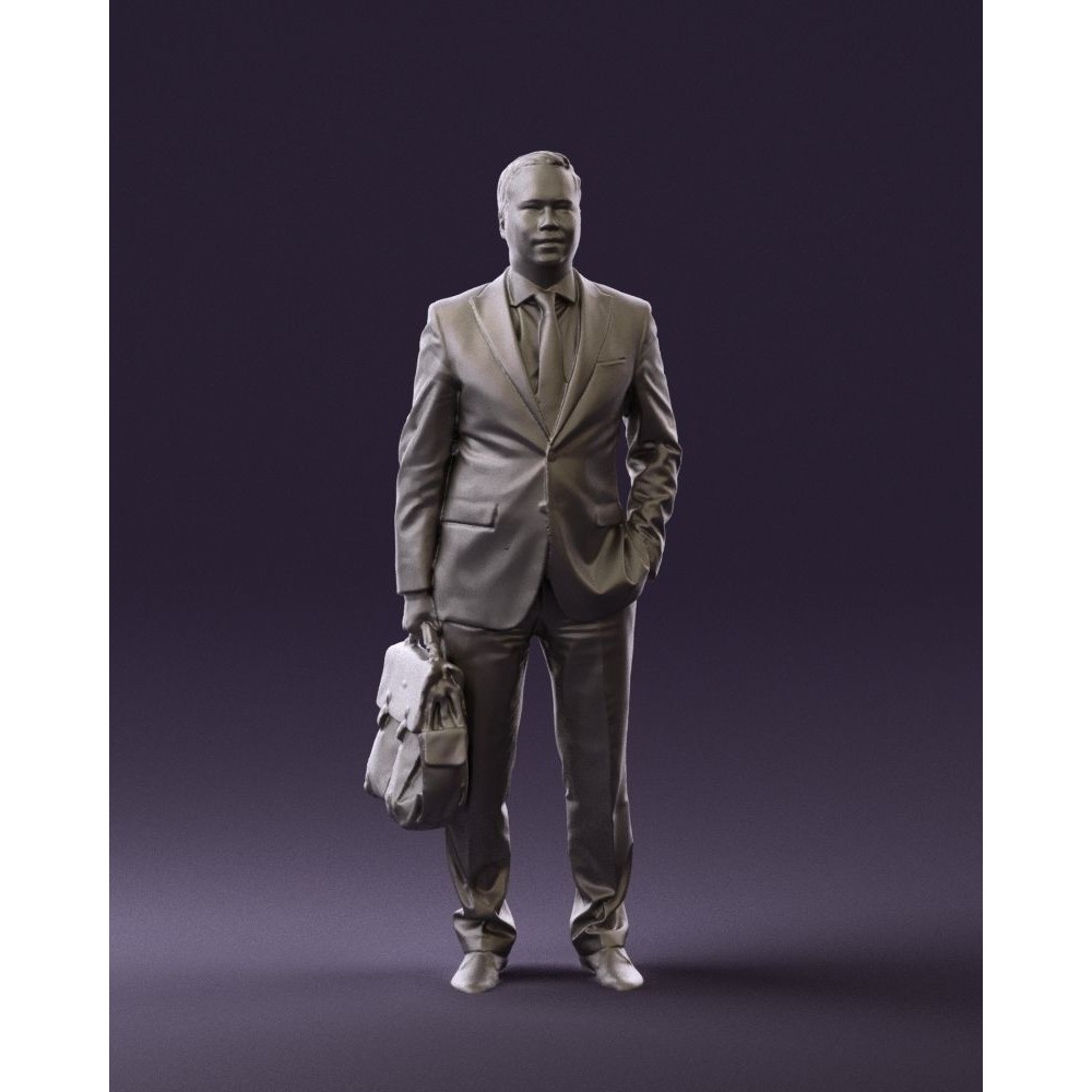 Man in Suit 3D Model – Realistic Character with PBR Textures, FBX - View 36