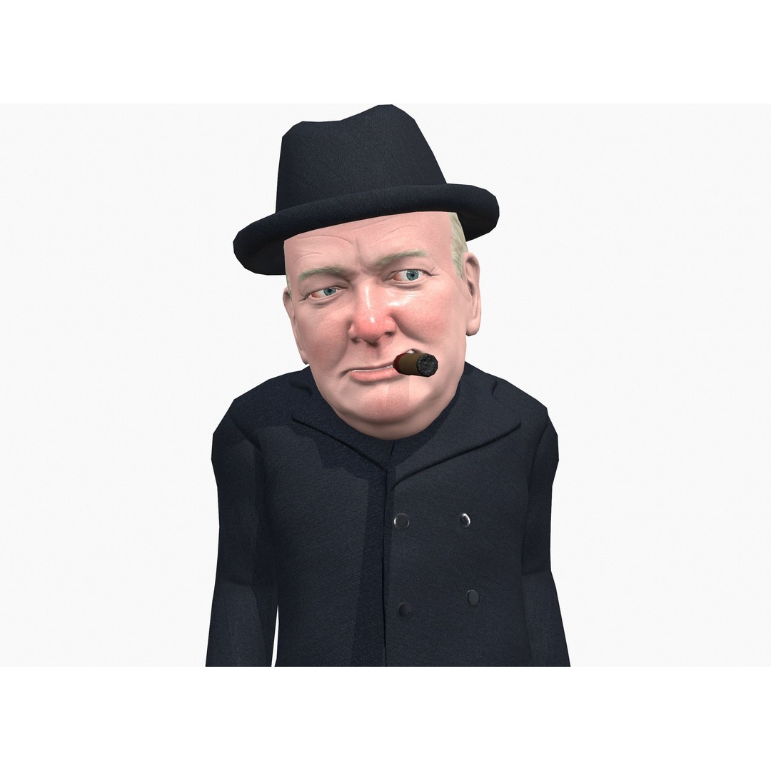 Politicians 3D Model – Low Poly Rigged Caricatures, FBX - View 14