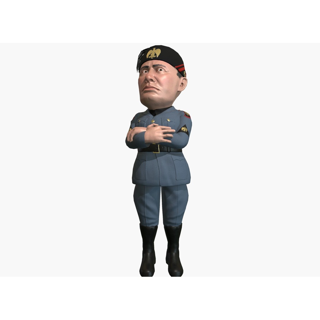 Politicians 3D Model – Low Poly Rigged Caricatures, FBX - View 15