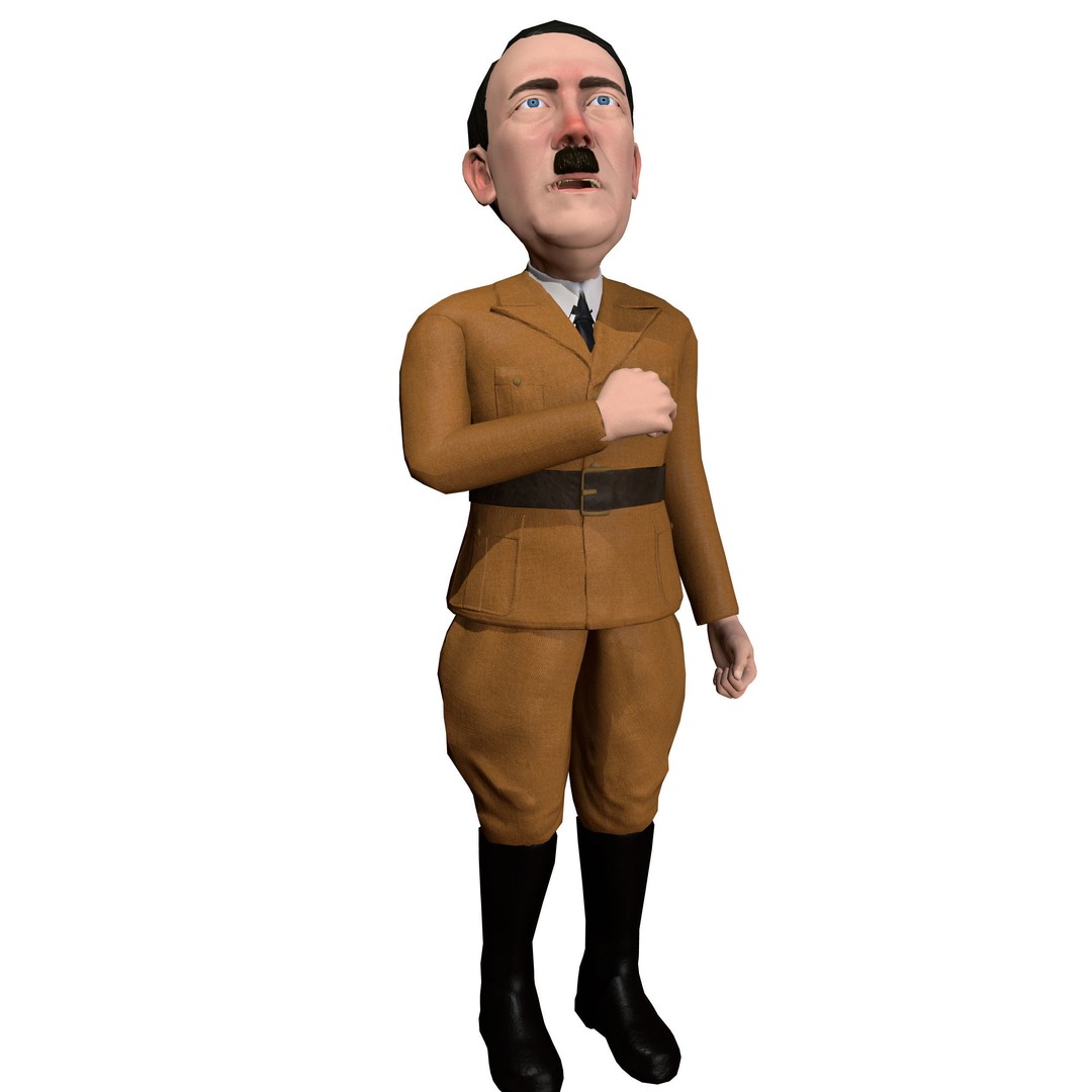 Politicians 3D Model – Low Poly Rigged Caricatures, FBX - View 19