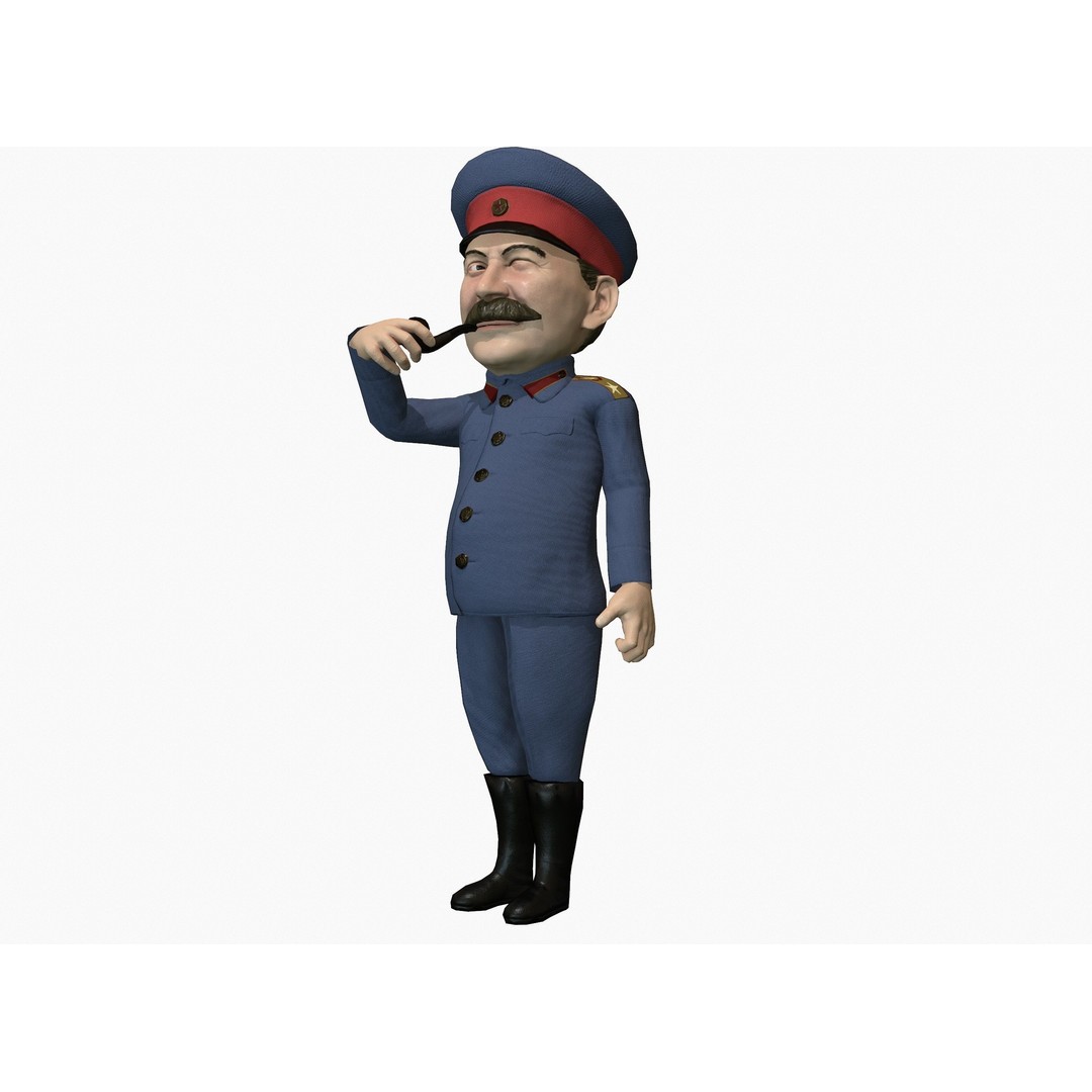 Politicians 3D Model – Low Poly Rigged Caricatures, FBX - View 20