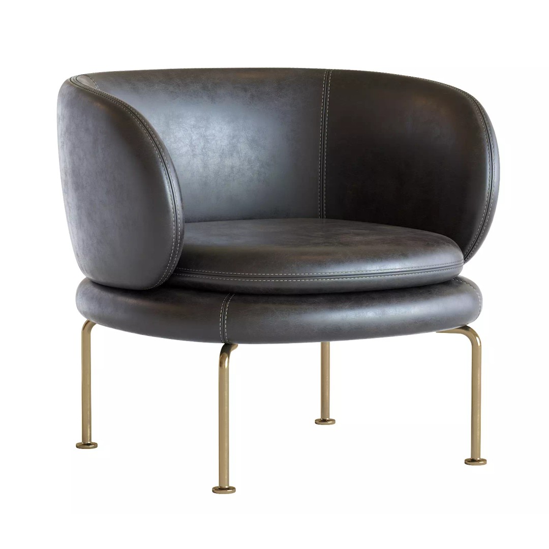 Soava Armchair 3D Model – High Poly PBR Asset, FBX, OBJ
