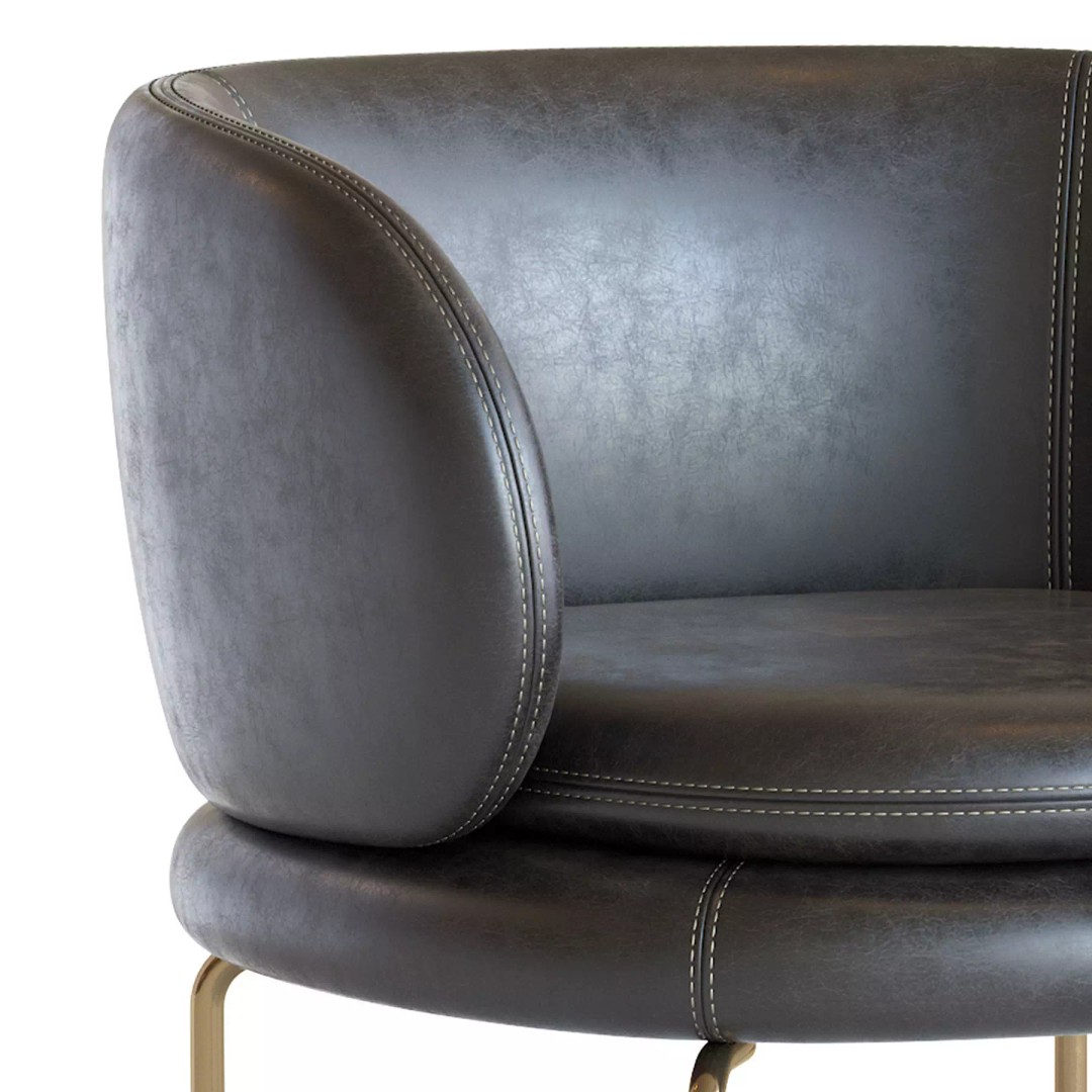 Soava Armchair 3D Model – High Poly PBR Asset, FBX, OBJ - View 11