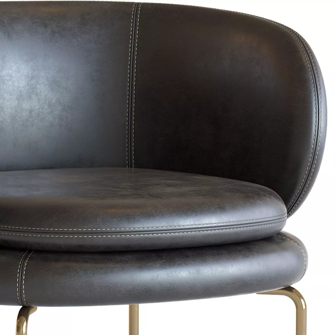 Soava Armchair 3D Model – High Poly PBR Asset, FBX, OBJ - View 12