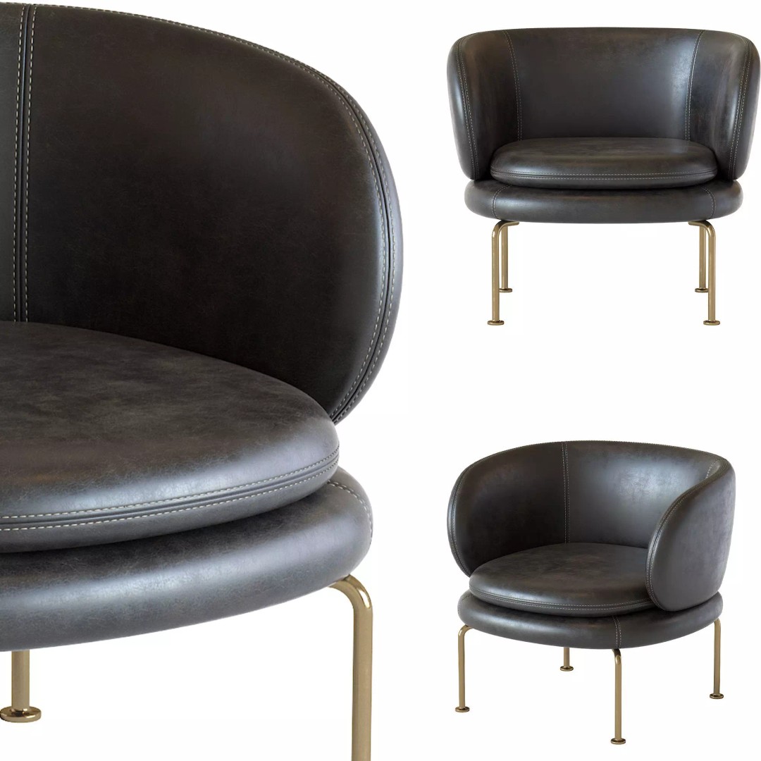 Soava Armchair 3D Model – High Poly PBR Asset, FBX, OBJ - View 16