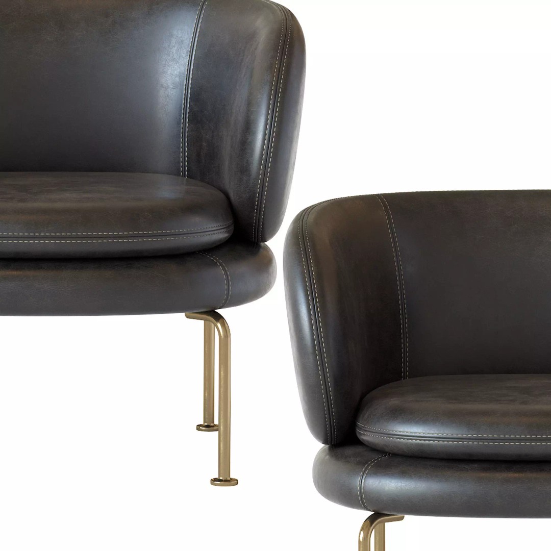Soava Armchair 3D Model – High Poly PBR Asset, FBX, OBJ - View 18