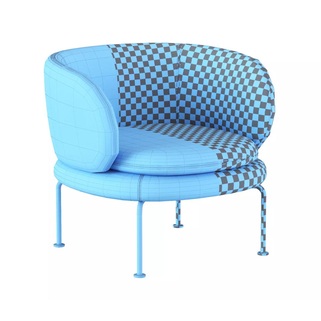 Soava Armchair 3D Model – High Poly PBR Asset, FBX, OBJ - View 26