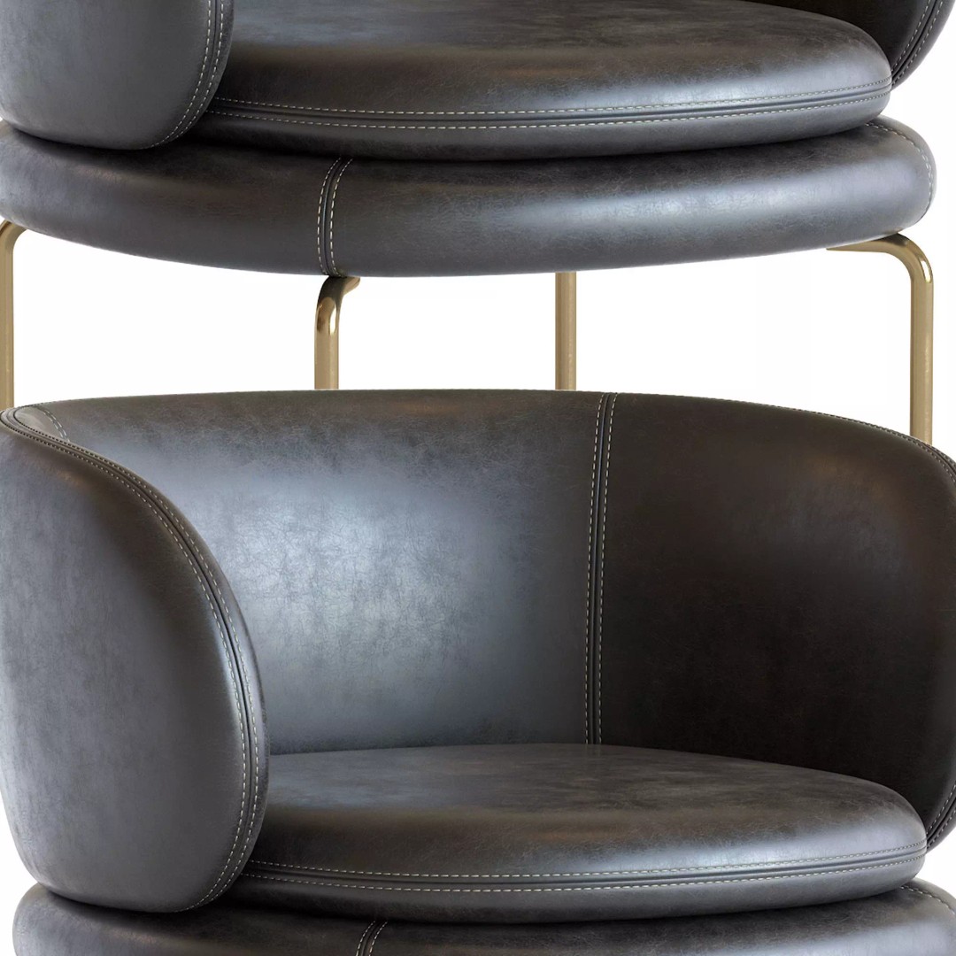 Soava Armchair 3D Model – High Poly PBR Asset, FBX, OBJ - View 8