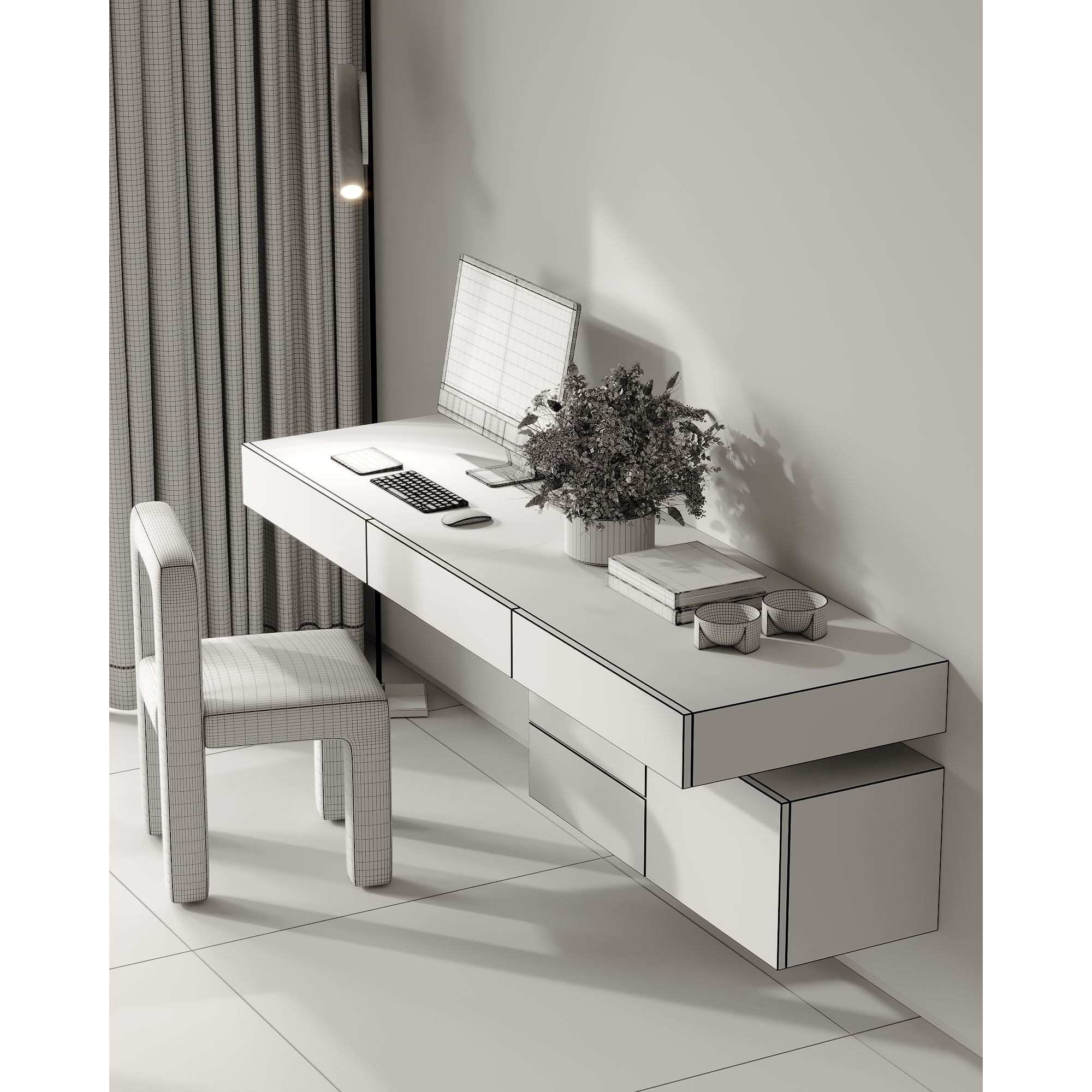 AR-22045 Case Study - Bedroom 3D Scene 3D Model