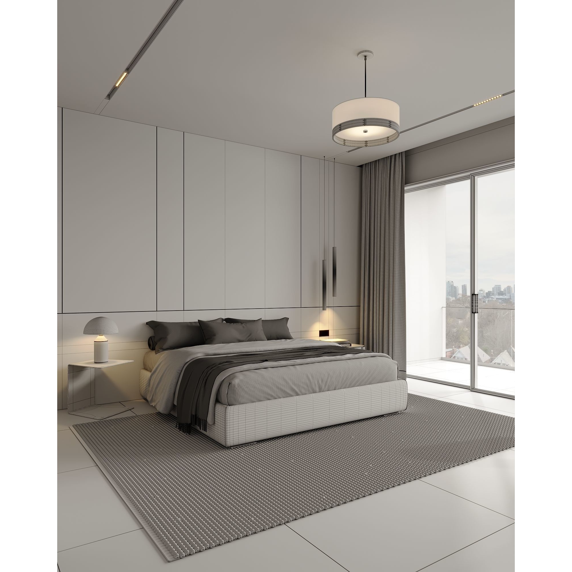 AR-22045 Case Study - Bedroom 3D Scene 3D Model - View 10