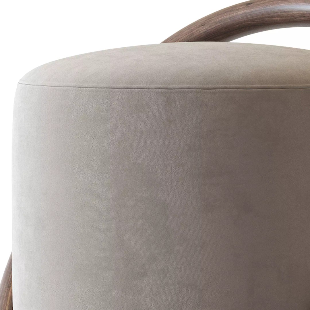 Porada Smile 3D Model – Modern Pouf with PBR Textures, FBX - View 10