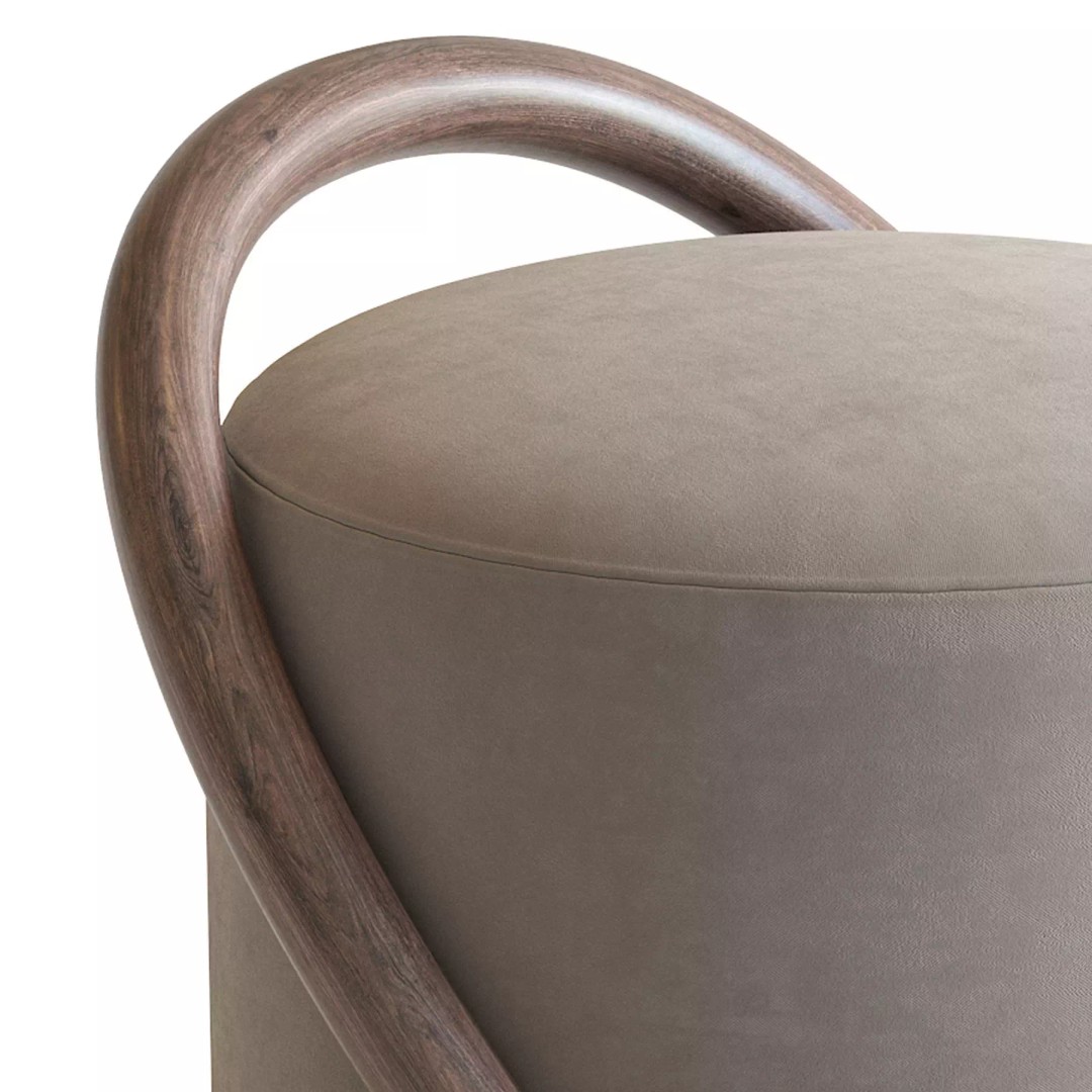 Porada Smile 3D Model – Modern Pouf with PBR Textures, FBX - View 18