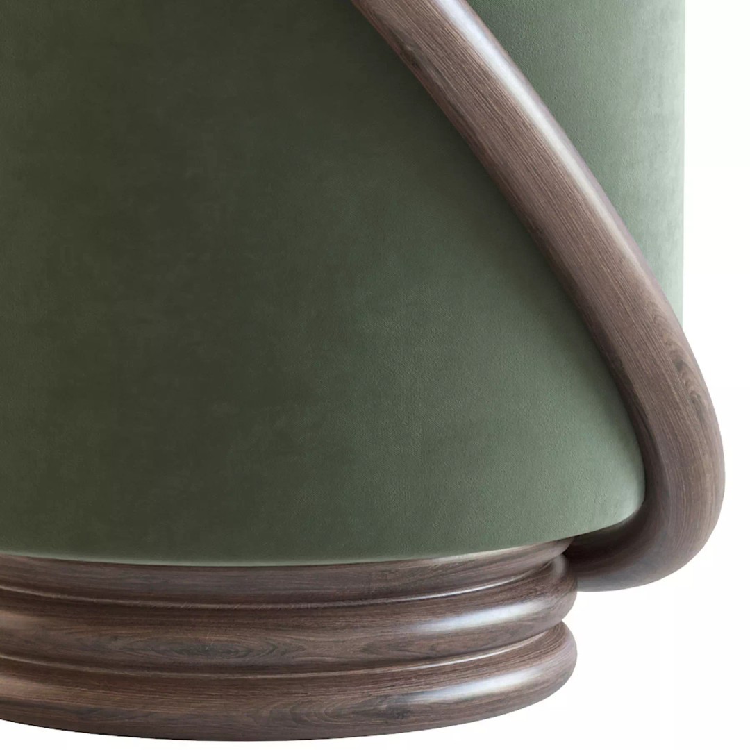Porada Smile 3D Model – Modern Pouf with PBR Textures, FBX - View 23
