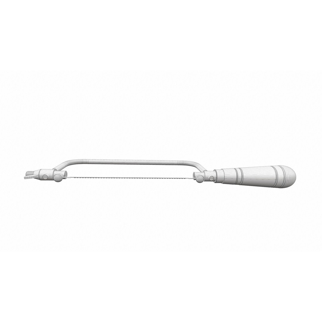 Vintage Hacksaw 3D Model – PBR Textured Tool for Archviz - View 11