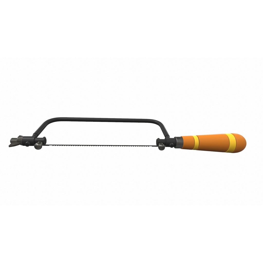 Vintage Hacksaw 3D Model – PBR Textured Tool for Archviz - View 4
