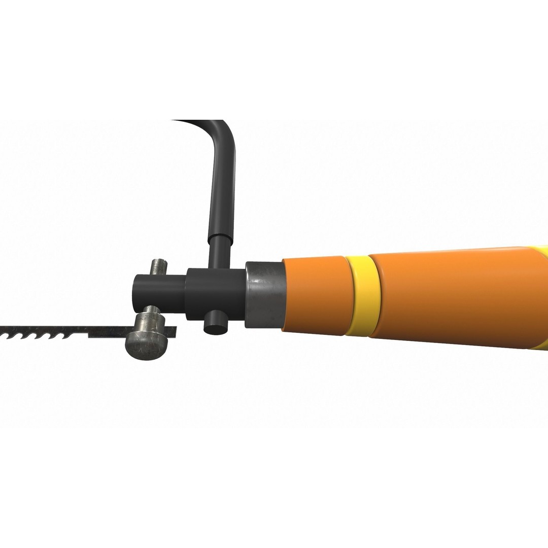 Vintage Hacksaw 3D Model – PBR Textured Tool for Archviz - View 7