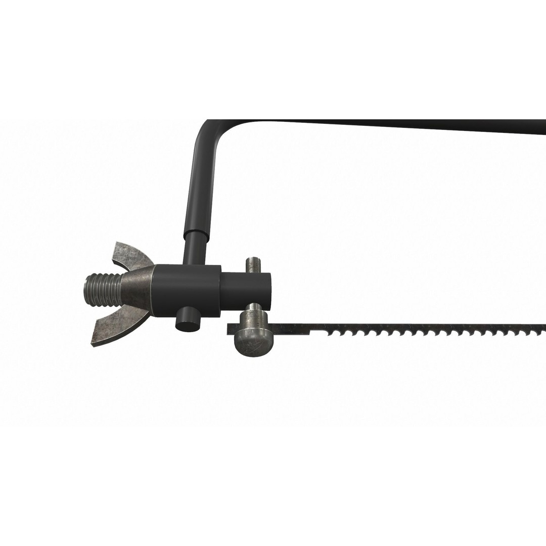 Vintage Hacksaw 3D Model – PBR Textured Tool for Archviz - View 8