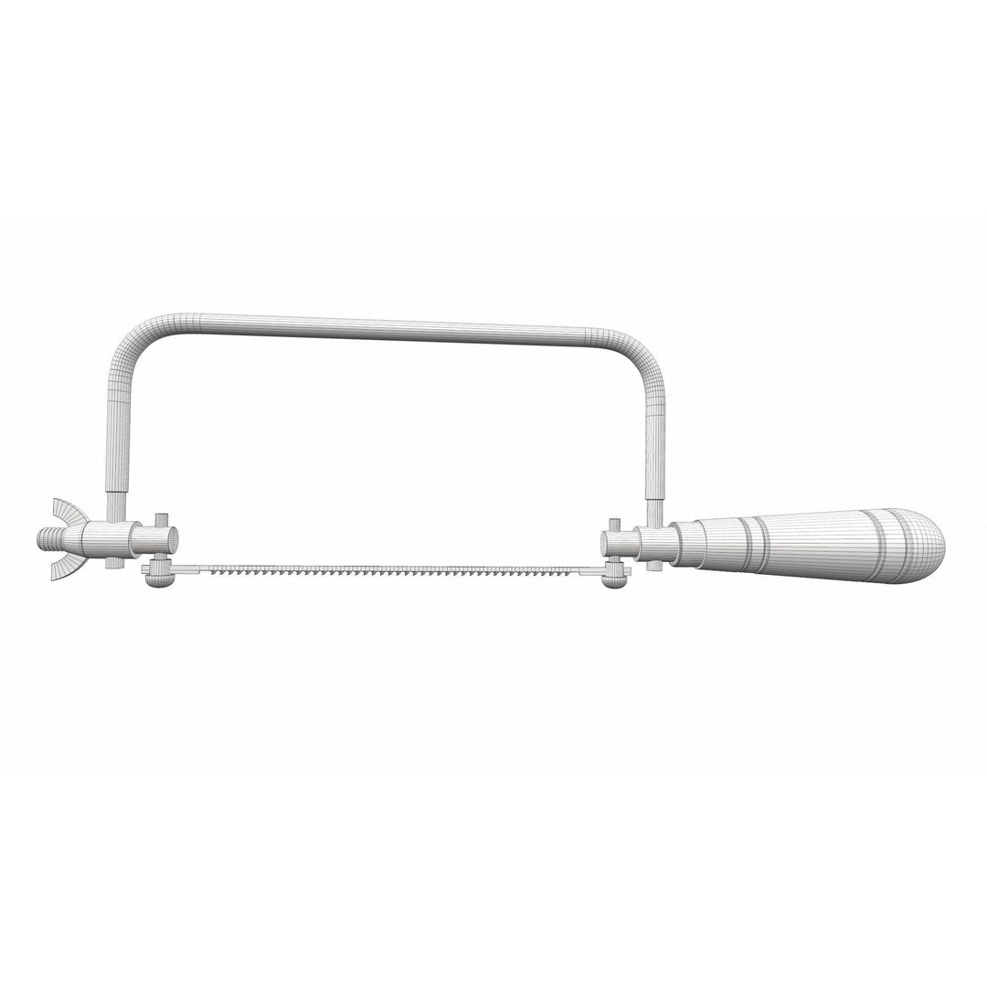 Vintage Hacksaw 3D Model – PBR Textured Tool for Archviz - View 9
